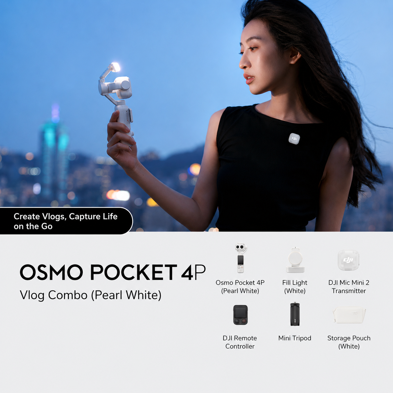 DJI Osmo Pocket 4P Pearl White *Pre-Order*
