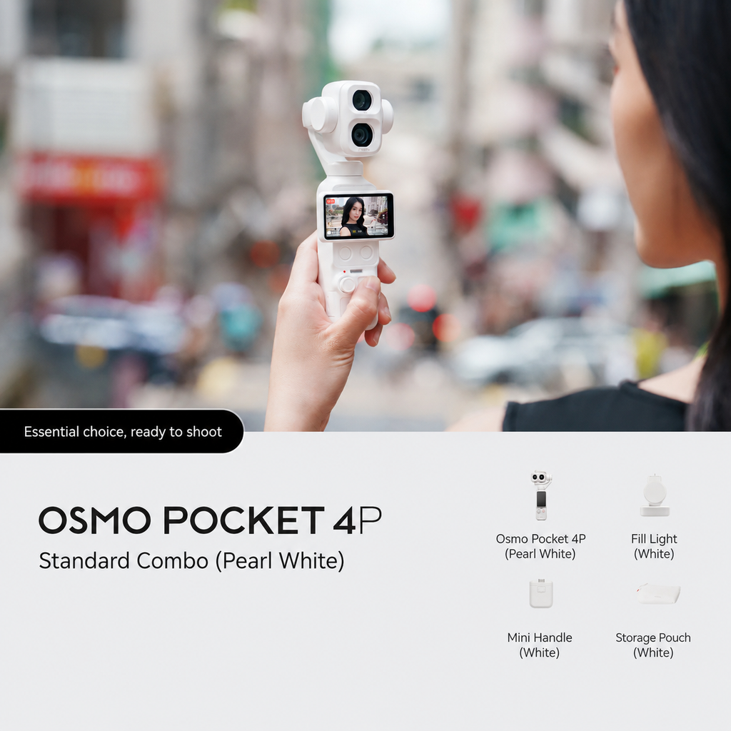 DJI Osmo Pocket 4P Pearl White *Pre-Order*